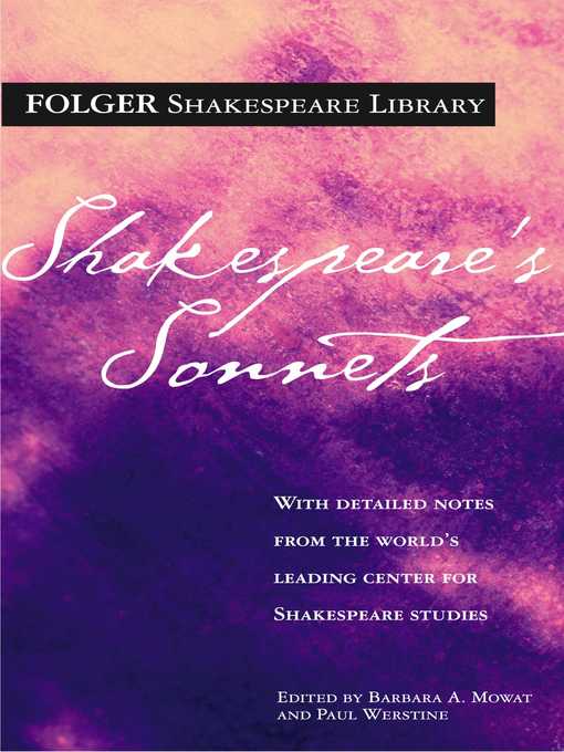Title details for Shakespeare's Sonnets by William Shakespeare - Available
